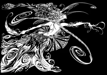 El pájaro de fuego - ilustración del personaje del ballet de 1910 del mismo nombre de Igor Stravinsky